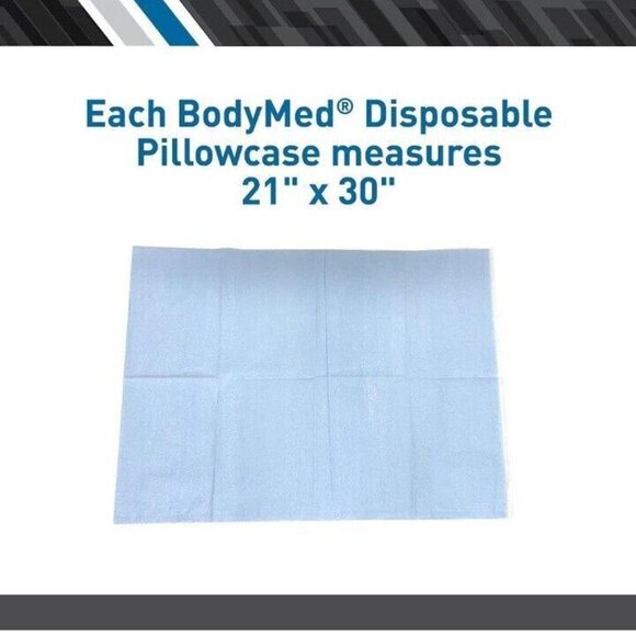 Medline Disposable Pillowcases Tissue/Poly Blue 100 count 21x30 - Picture 6 of 9